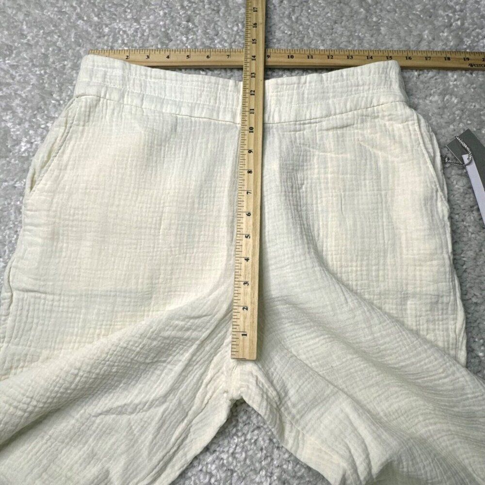 Soft Surroundings Beach Bound Pull On Crop Pant Ivory NEW - Picture 9 of 10